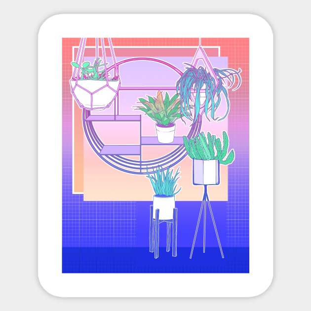 pot plants Sticker by inkyhaus